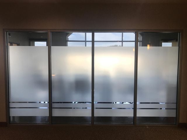 privacy window film for conference room