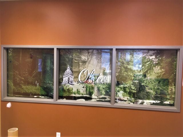 perforated window film by ST graphics