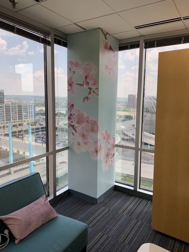floral custom wall graphic